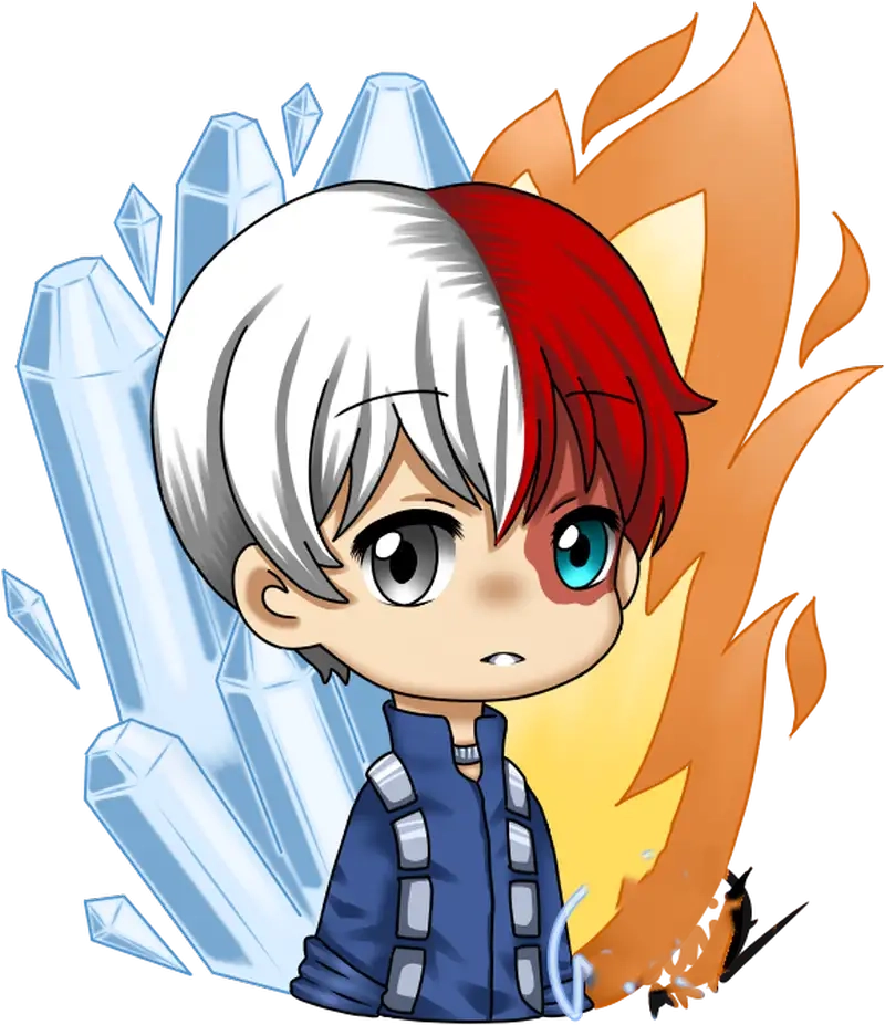 Sáng tạo với Vẽ chibi Shoto Todoroki độc đáo