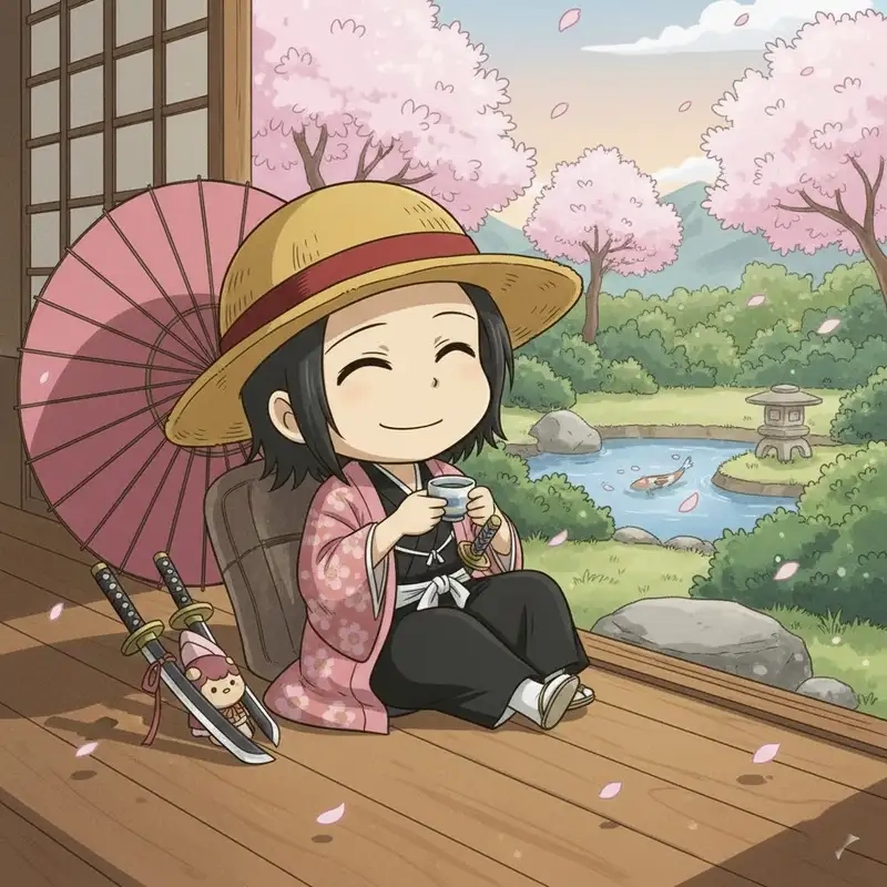 Sưu tập Shunsui Kyoraku chibi PNG chất lượng cao