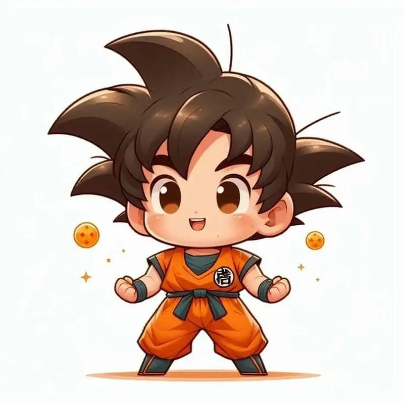 Son Goku chibi ninja Naruto siêu ngầu và đáng yêu