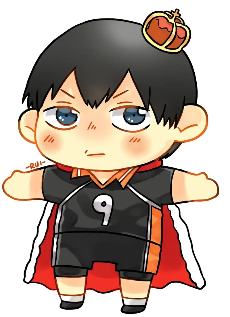 Bộ chibi Kageyama Tobio cute chuẩn phong cách anime