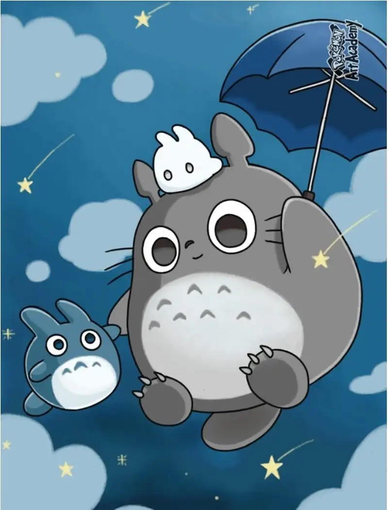 Ngắm Totoro chibi anime style đậm nét Nhật Bản