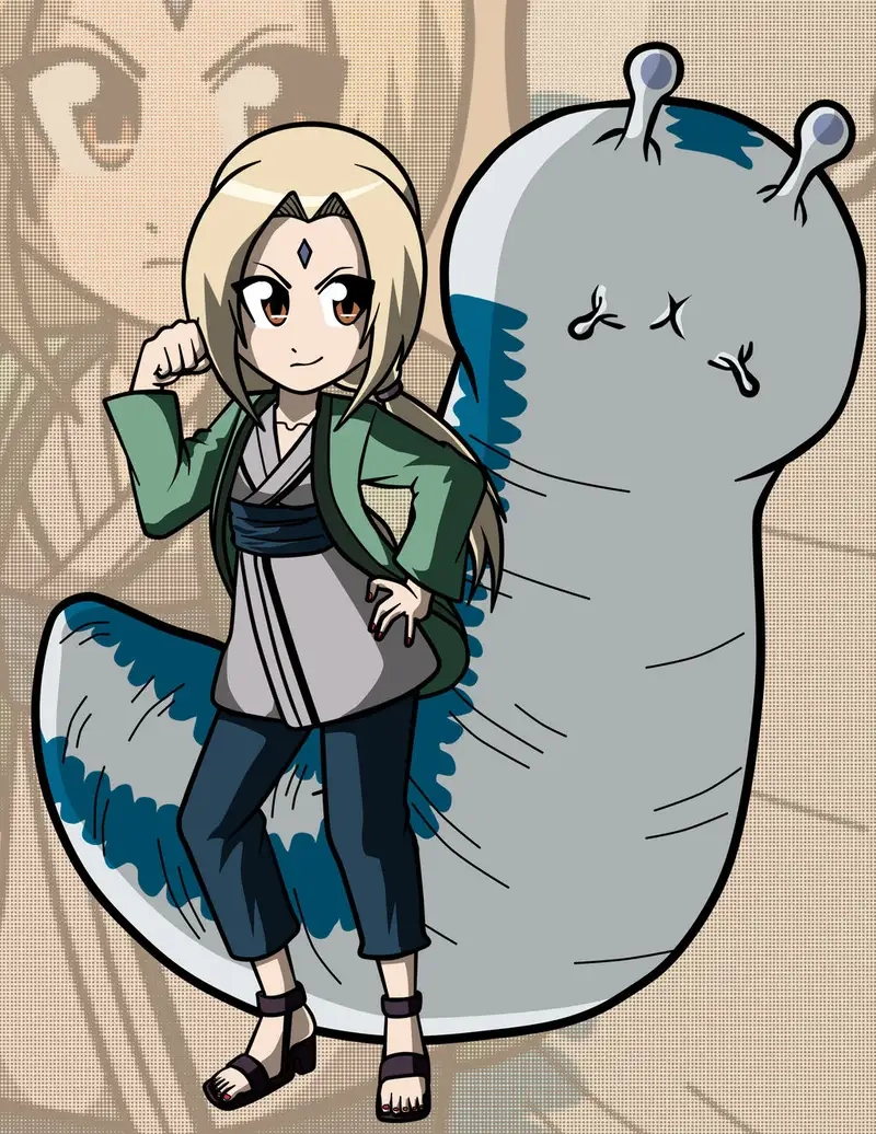 Chiêm ngưỡng Tsunade chibi fanart phiên bản PNG
