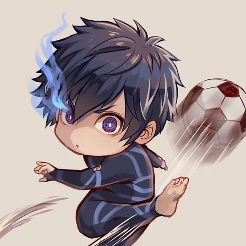 Khám phá phong cách mới fanart chibi Isagi Yoichi