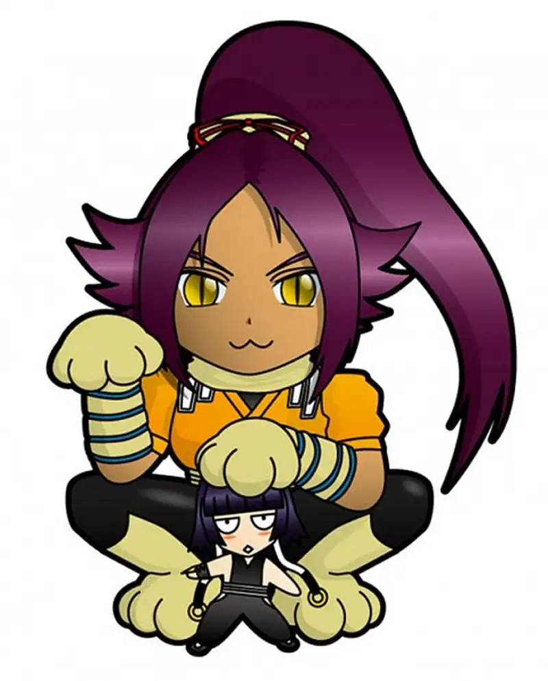 Trang trí màn hình với Yoruichi Shihōin chibi wallpaper