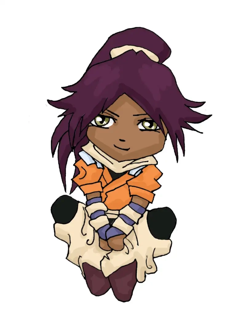 Chiêm ngưỡng Yoruichi Shihōin chibi fanart đẹp mắt