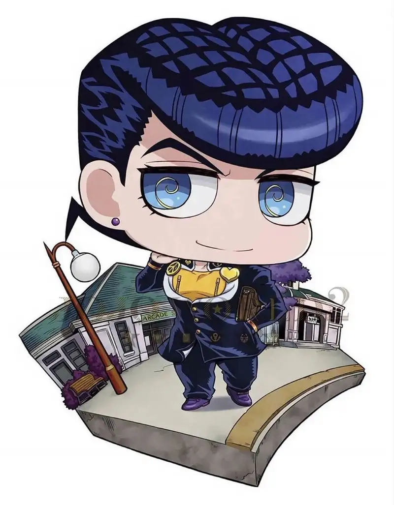 Ngắm chibi nhân vật Josuke đáng yêu và sống động