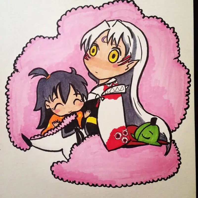 Chiêm ngưỡng Sesshomaru chibi cute phong cách dễ thương