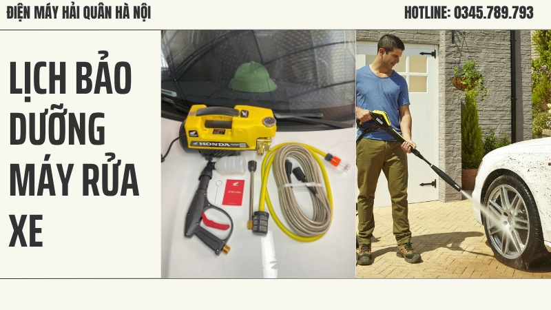 Lịch bảo dưỡng giúp máy rửa xe chạy ổn định lâu dài