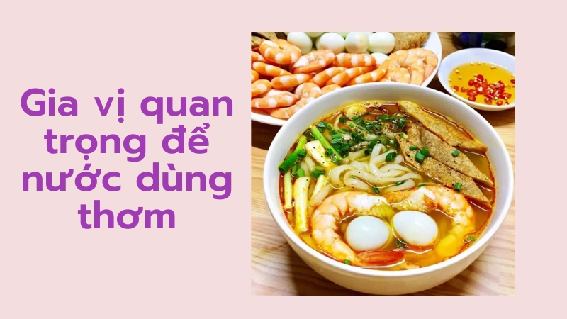 Tô bánh canh nóng hổi với nước dùng đậm đà hương vị