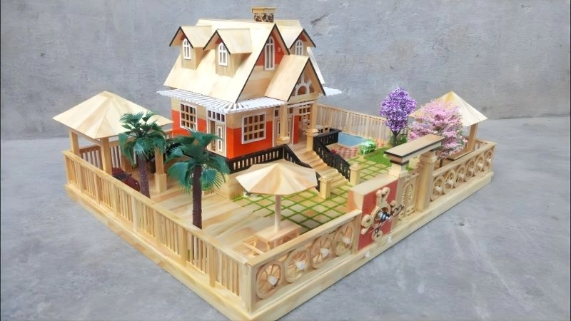 Chuẩn bị nguyên liệu làm nhà gỗ mini cao cấp