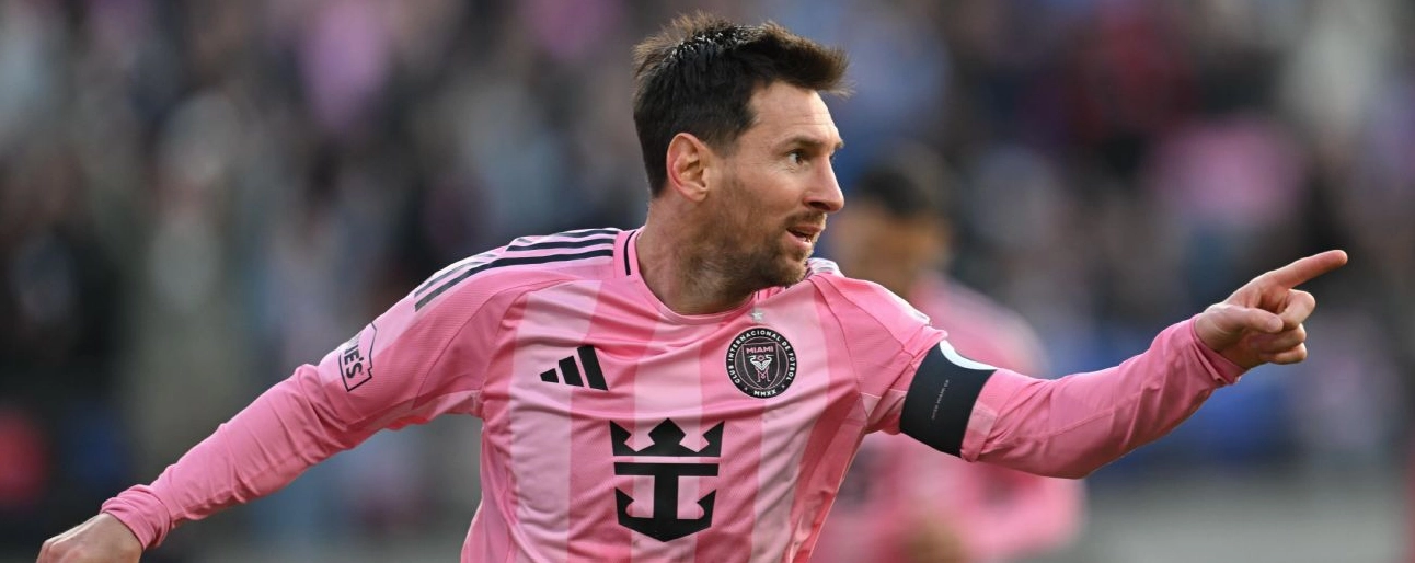 Lionel Messi ăn mừng bàn thắng tại MLS